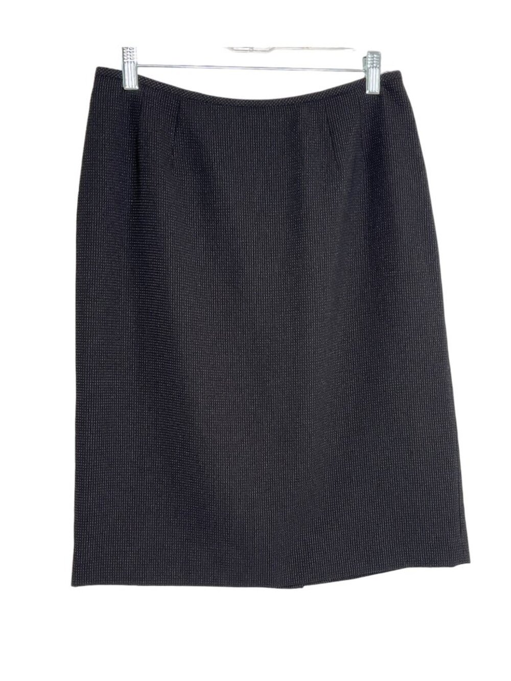 Kasper Women’s Pencil Skirt 8P Petite Black Midi Straight Career Work